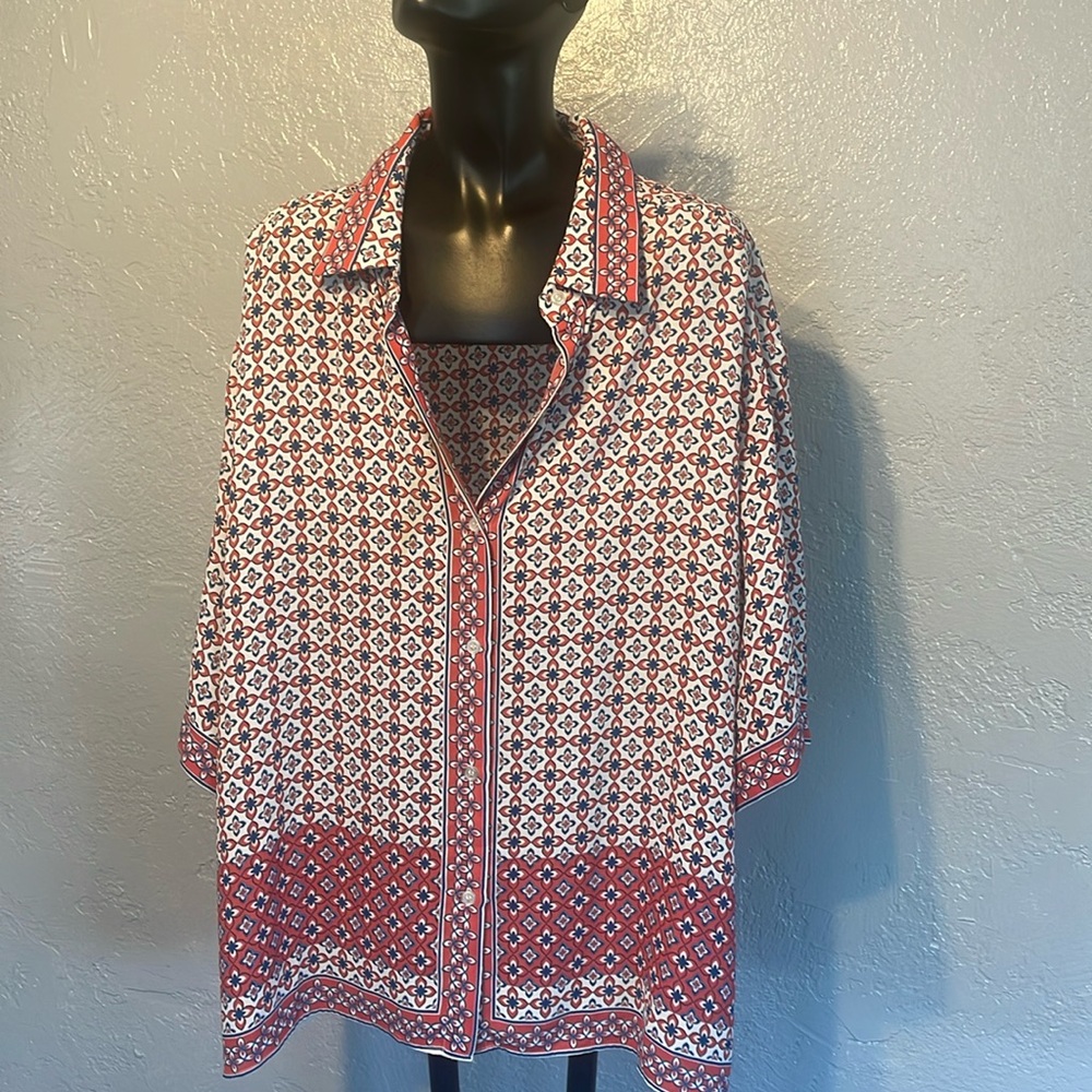 Max studio extra large rayon blouse new